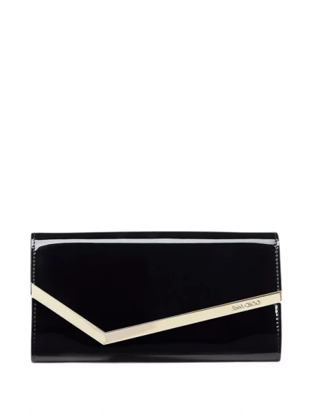 Geantă plic Jimmy Choo din piele negru