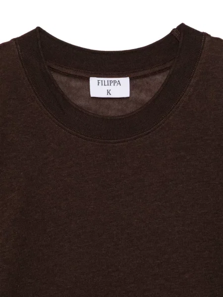 Μικρός μπλούζα Filippa K λαιμό σέσουλα καφέ