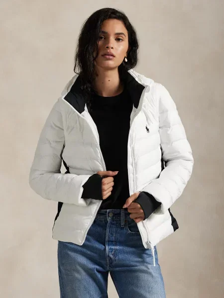 Polo Ralph Lauren Prechodná bunda čierna biela