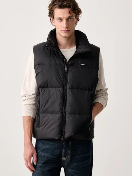 Calvin Klein vestă de puf pentru bărbați negru