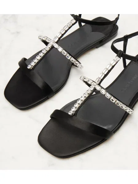 Sandale Jimmy Choo din satin negru