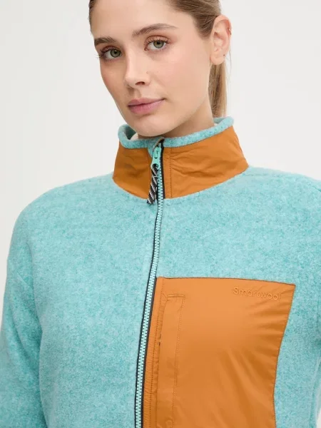 Спортивна кофта Smartwool візерунок бірюзовий