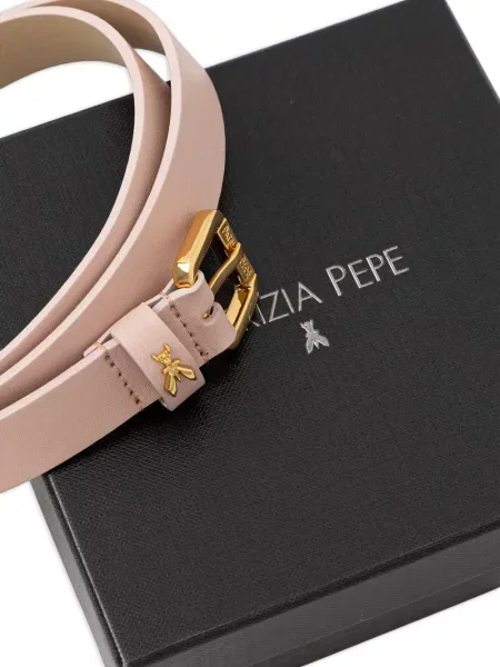 Cu centură curea Patrizia Pepe din piele roz