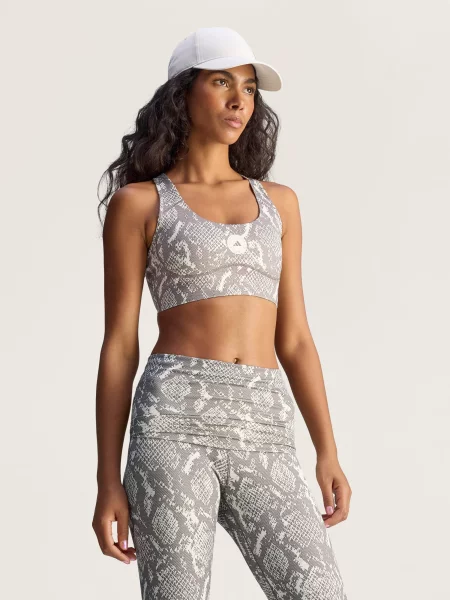 Športová podprsenka adidas by Stella McCartney Power Impact béžová