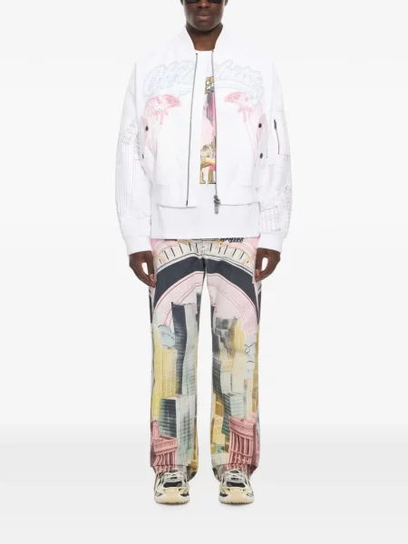 Decupat geacă bomber Off-white alb