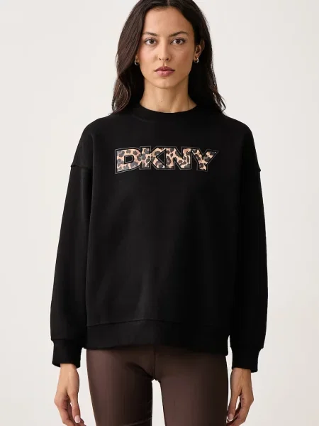 DKNY hanorac pentru femei cu negru