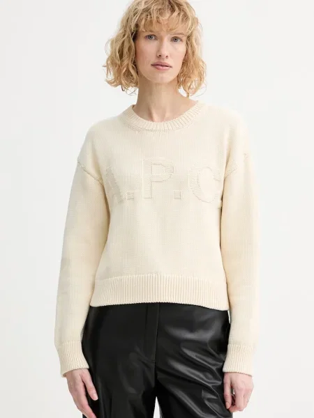 A.P.C. pulover de PULL TIAGO F bej