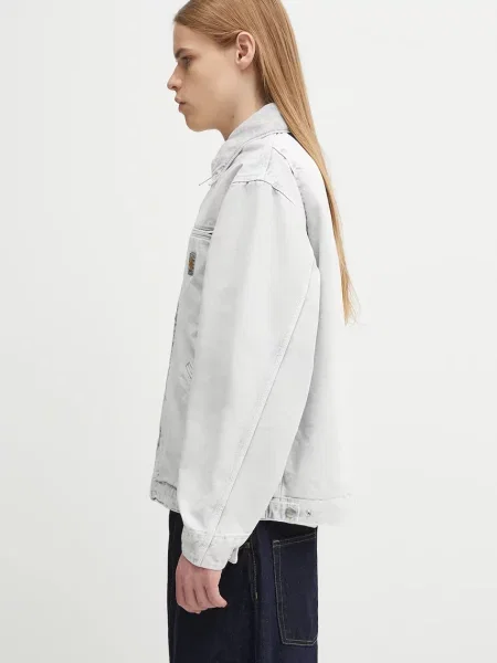 Carhartt Wip Kurtki Mężczyzna Biały XL Denim Jeansyowa kurtka `Detroit` szara