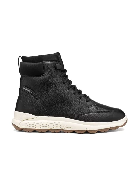 Geox botine pentru femei din piele D SPHERICA B ABX negru