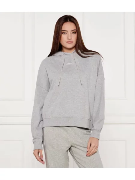 BOSS Pulóver C_Ehoody Oversize szürke