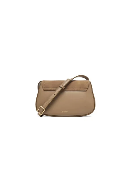 Calvin Klein Kabelka Ck Brushed Flap Camera Bag béžová