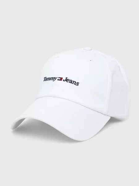 Шапка с козирка Tommy Jeans бяло