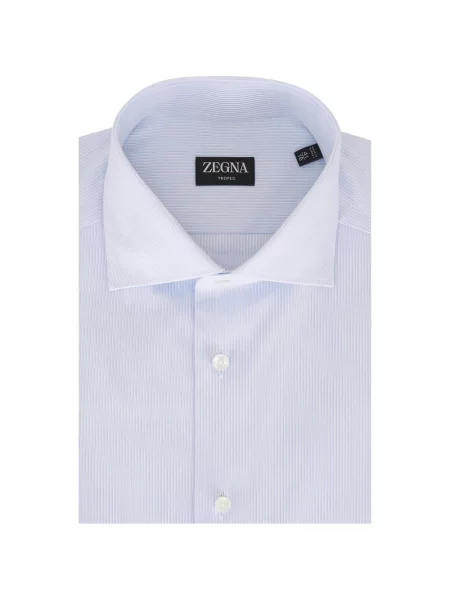 Cămașă Zegna cu dungi albastru