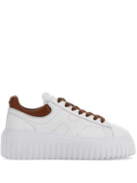 Sneakerși Hogan cu broderie alb