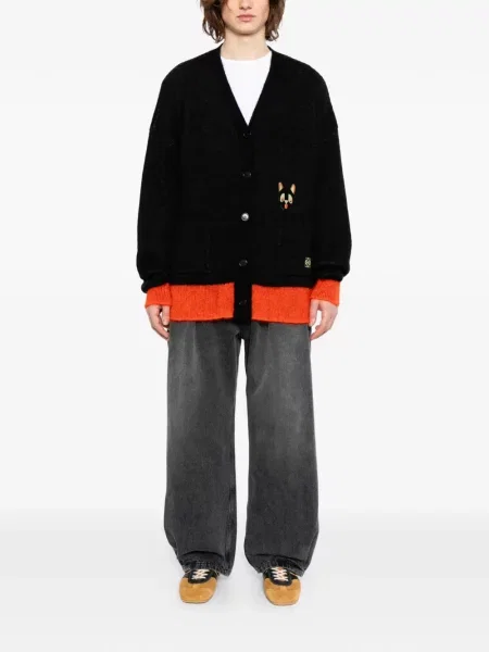 Cardigan Loewe cu broderie negru