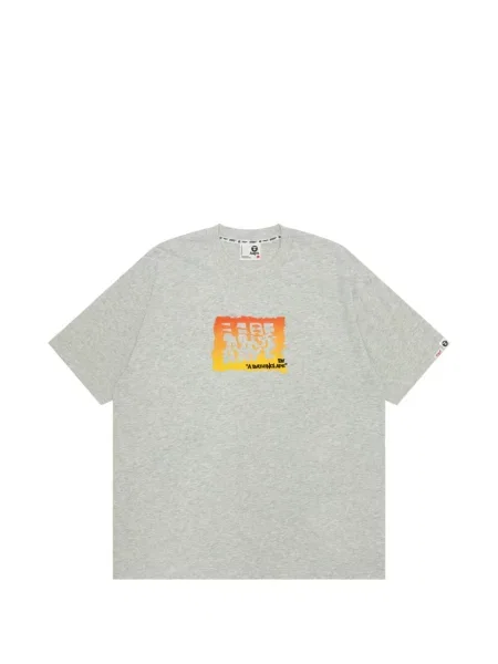 Póló Aape By *a Bathing Ape® nyomtatás szürke