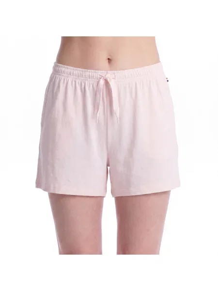 BOSS teplákové šortky dámske s elastanom CI_Shorts CW ružová