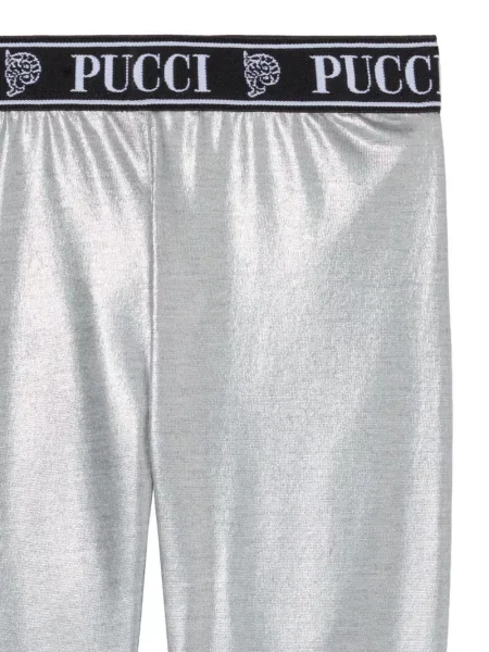 Legginsy dziecięce Pucci szare