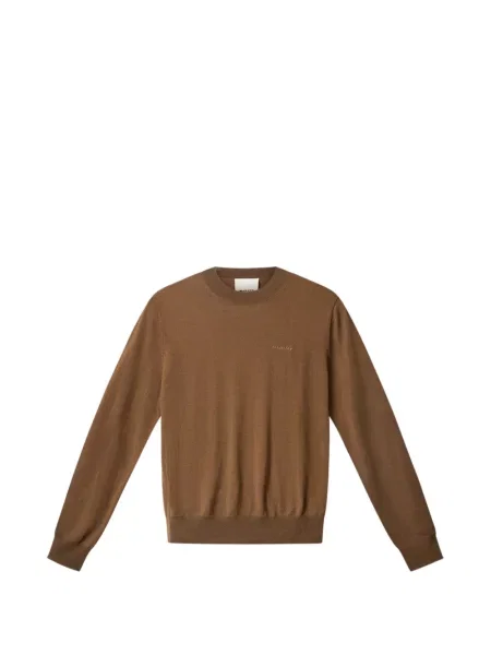 Svetr Isabel Marant s výšivkou hnědý