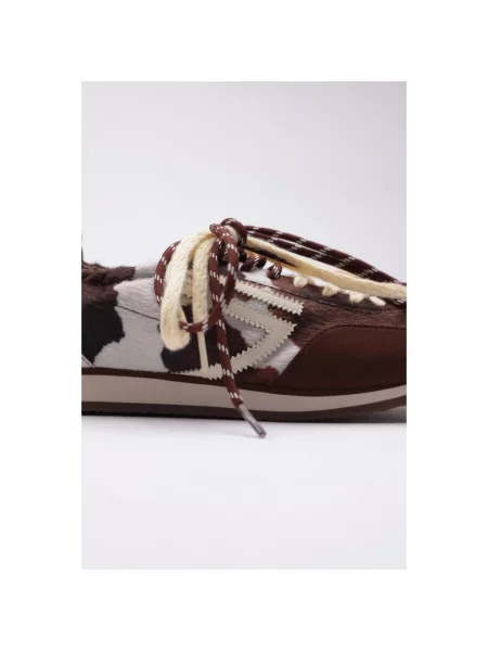 Sneakersy Puraai brązowe