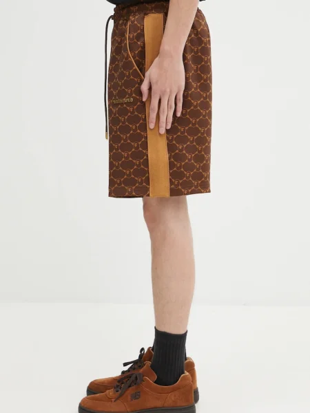 A Bathing Ape pantaloni scurti College Monogram maro
