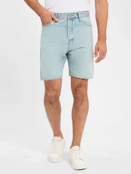 Jack & Jones szorty jeansowe JJITONY Mężczyźni jednolity M niebieski