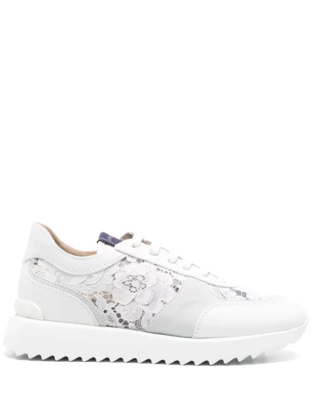 Sneakerși Le Silla din piele alb
