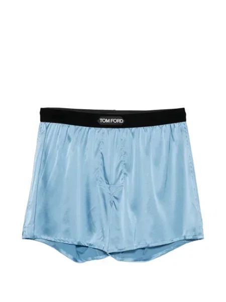 Pantaloni scurți Tom Ford cu autograf albastru