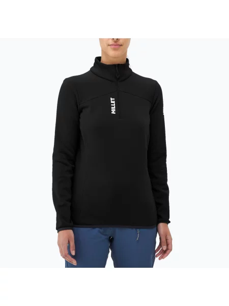 Női pulóver Millet Seneca Fleece Po black/noir Seneca Fleece Po fekete