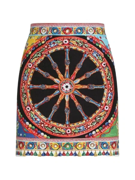 Fustă Dolce & Gabbana cu imagine negru