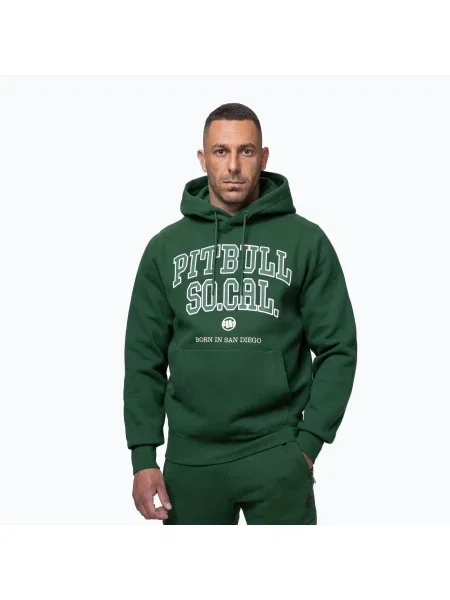 Hanorac pentru bărbați Pitbull So Cal Hooded hunter green verde