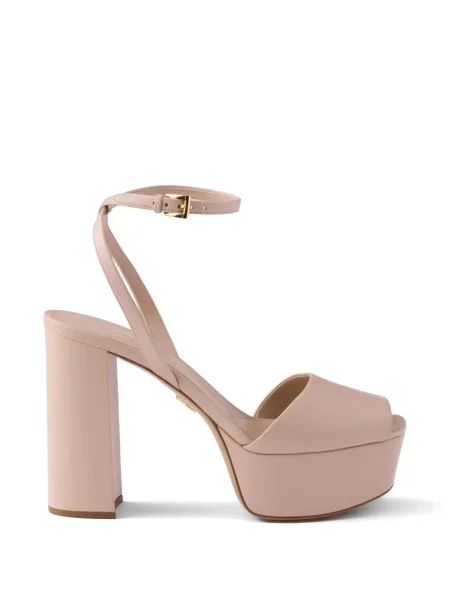 Sandale Prada din piele cu platformă roz