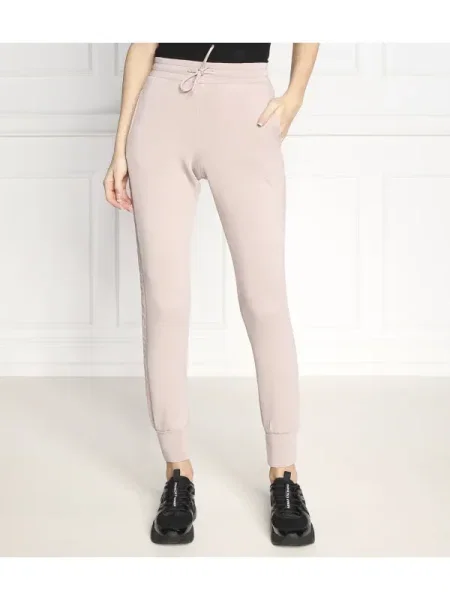 Guess Pantaloni trening Allie Scuba Violet roz