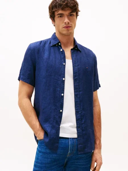Tommy Hilfiger De in cămașă | Regular Fit albastru