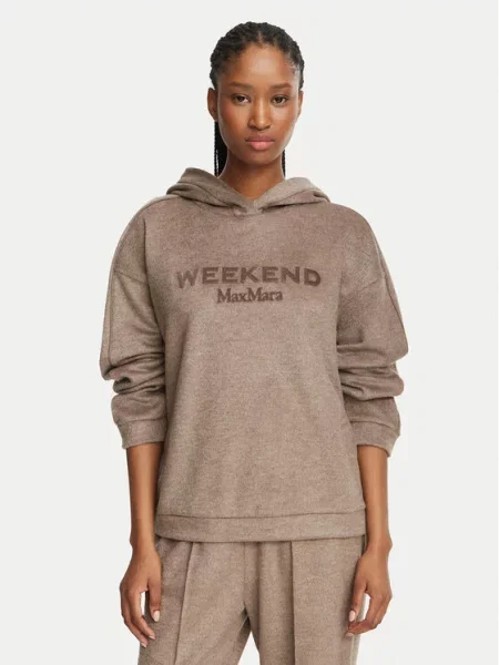 Weekend Max Mara Світшот Vetrino Світло-коричневий коричневий