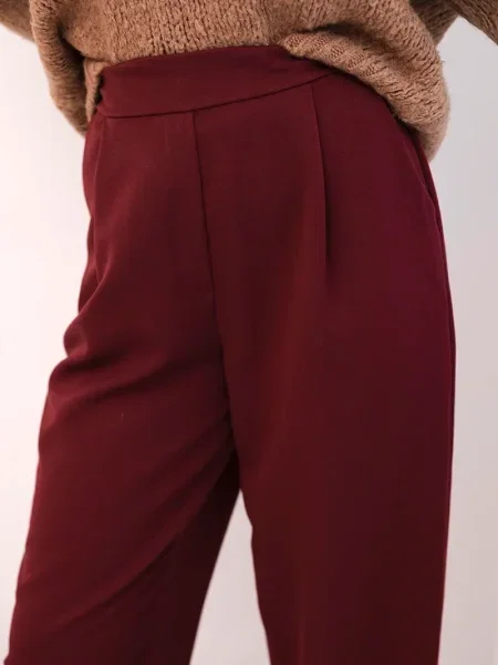 Pantaloni Kesi Włoski cu talie înaltă negru