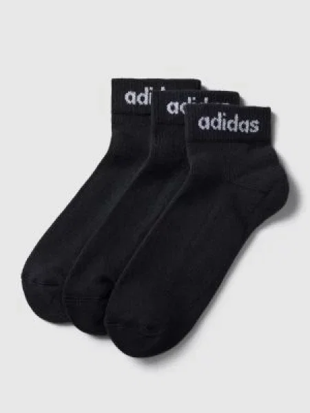 Krótkie skarpety Adidas Sportswear z nadrukiem czarne