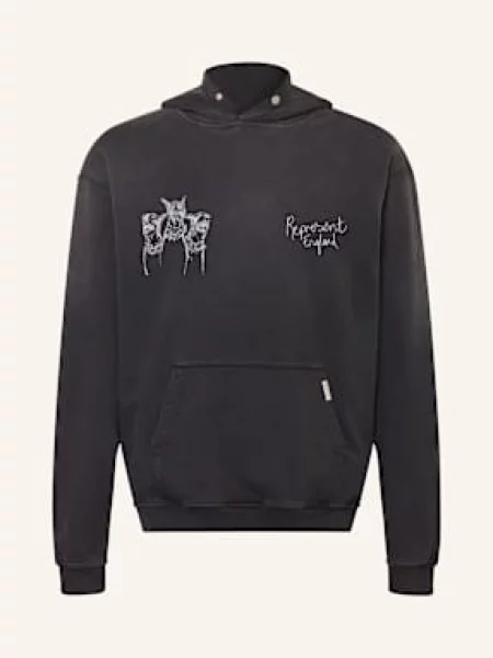Represent Oversized Mikina S Kapucí černá
