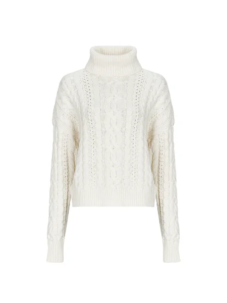 Pulover Lauren Ralph Lauren cu mâneci lungi lung bej