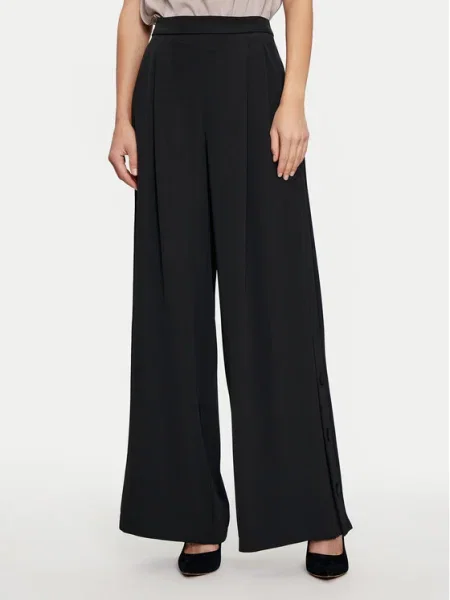 Imperial Pantaloni palazzo Wide Leg negru