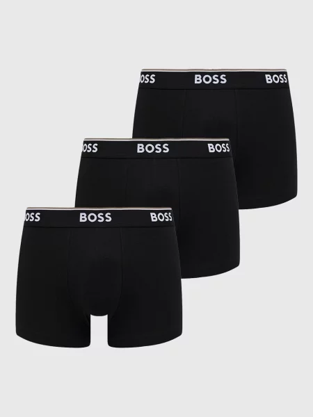 BOSS boxeri 3 pack barbati negru