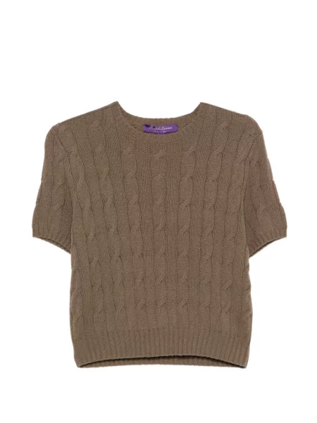 Scurt pulover Ralph Lauren Collection maro