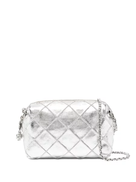 Geanta crossbody Tory Burch argintiu