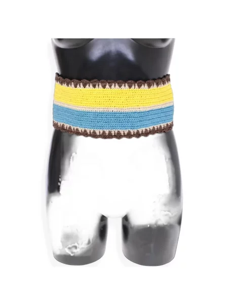 Cu centură curea Dolce & Gabbana cu dungi galben