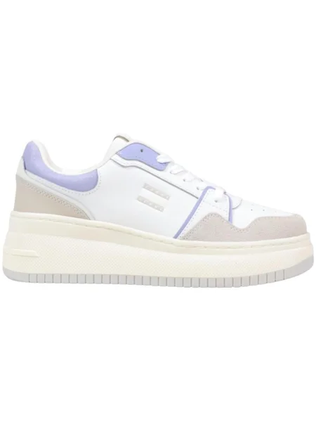 Tommy Jeans Sneaker low bej / ecru / mov lavandă alb