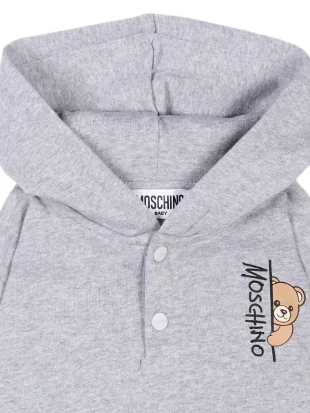 Bluza z kapturem dziecięca Moschino szara