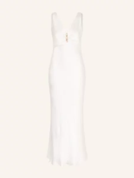 Sandro Suknia Wieczorowa Z Kamieniami Ozdobnymi weiss biała