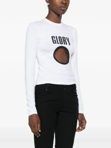 Tricou Jean Paul Gaultier cu imagine alb