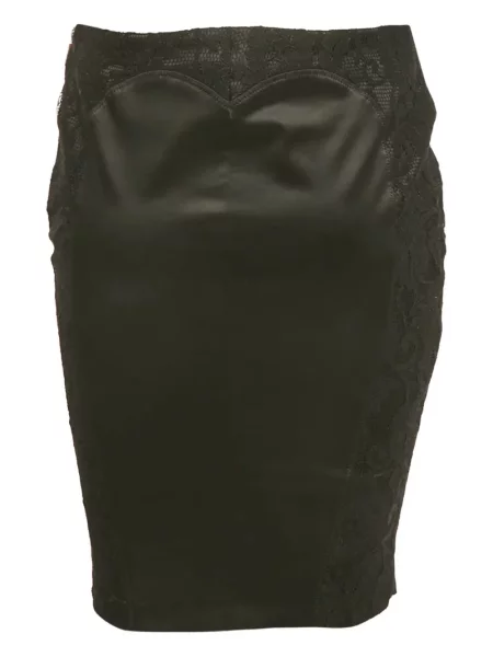 Fustă tip creion Elisabetta Franchi din satin negru