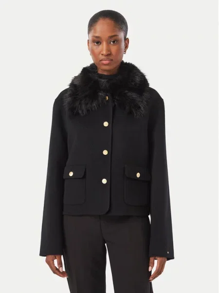 TOMMY HILFIGER Prijelazna jakna crna